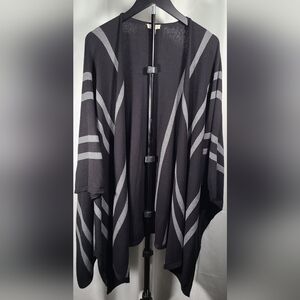 Elegant Black and Gray Women's Sweater